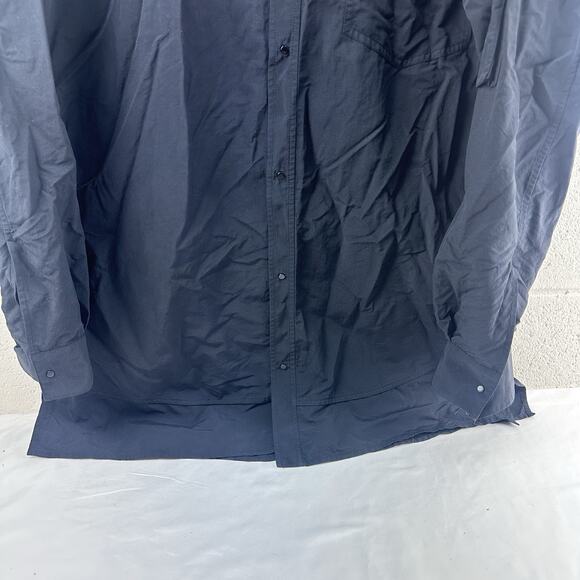 Alexander wang Elongated Black Cotton Blend Shirt, Oversized Fit, Sz L, 26x37 - Picture 4 of 13